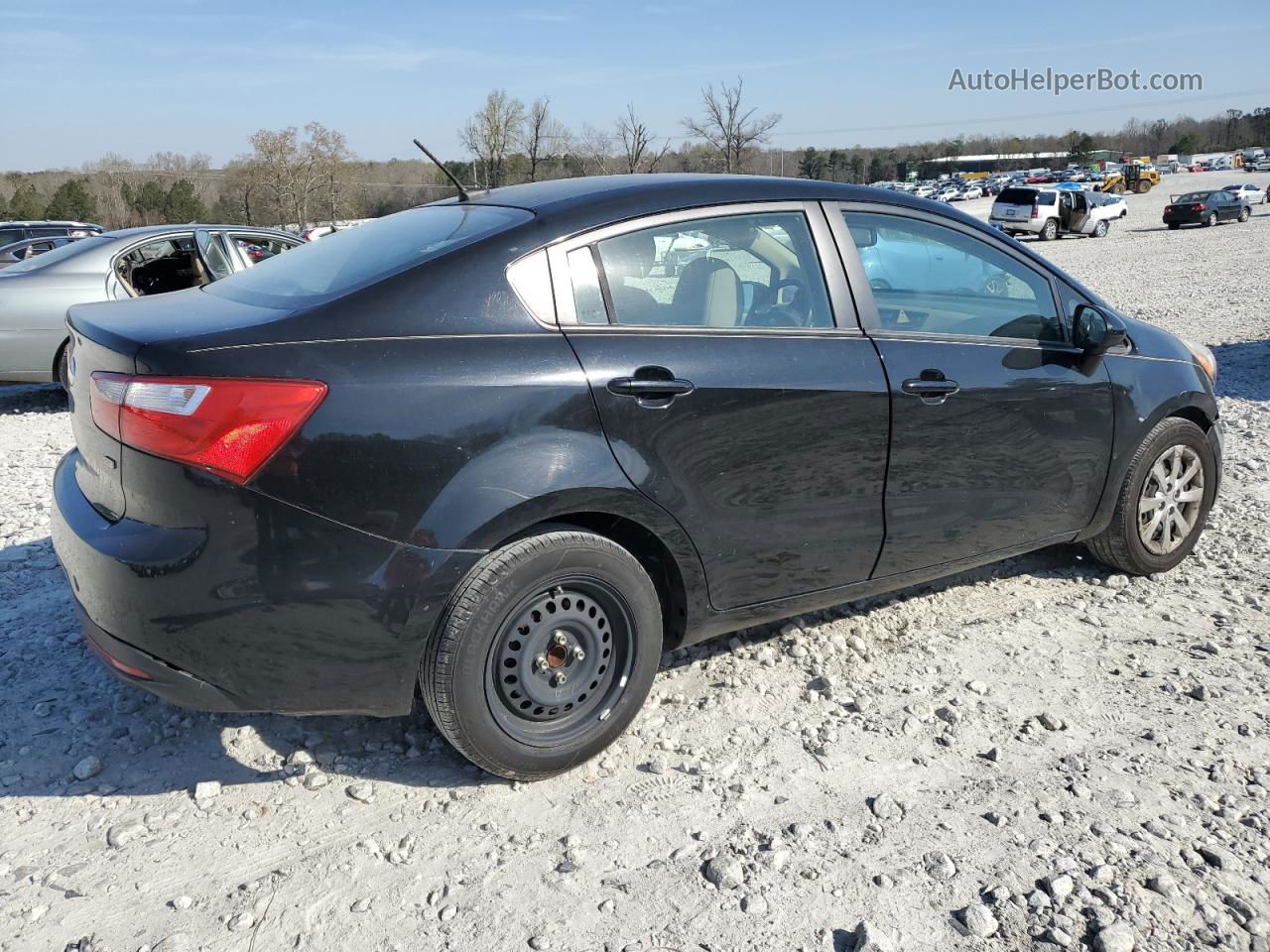 2014 Kia Rio Lx Black vin: KNADM4A34E6325788