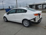 2014 Kia Rio Lx White vin: KNADM4A34E6336001