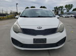 2014 Kia Rio Lx White vin: KNADM4A34E6336001