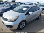 2014 Kia Rio Lx Silver vin: KNADM4A34E6343742