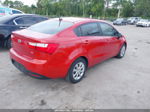 2014 Kia Rio Lx Red vin: KNADM4A34E6356863