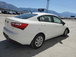 2014 Kia Rio Lx White vin: KNADM4A34E6357348