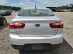 2014 Kia Rio Lx Silver vin: KNADM4A34E6361433