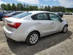 2014 Kia Rio Lx Silver vin: KNADM4A34E6361433