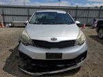 2014 Kia Rio Lx Silver vin: KNADM4A34E6361433