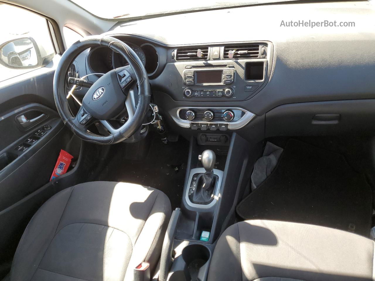 2014 Kia Rio Lx Серебряный vin: KNADM4A34E6363909