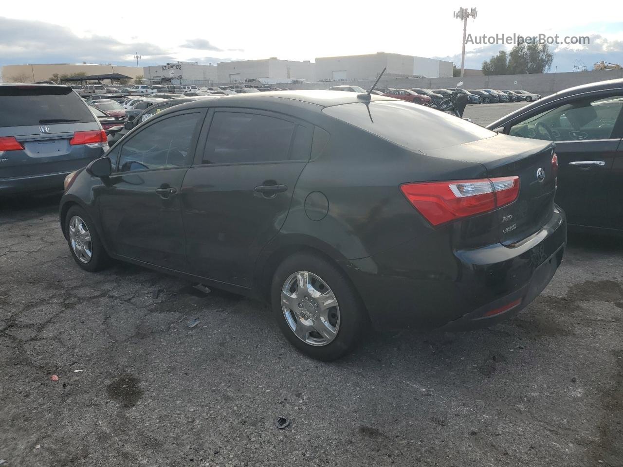 2014 Kia Rio Lx Black vin: KNADM4A34E6390222