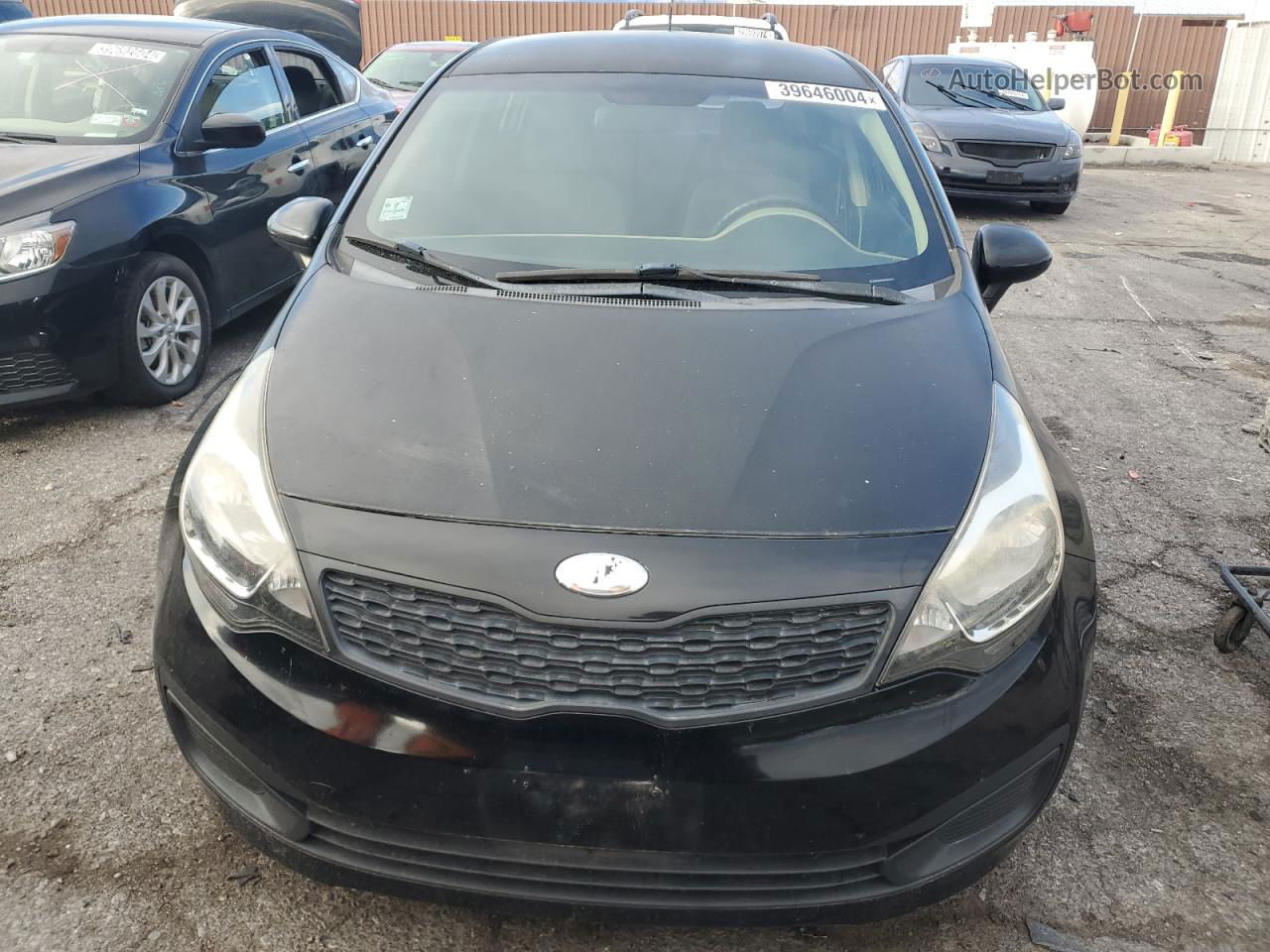 2014 Kia Rio Lx Black vin: KNADM4A34E6390222