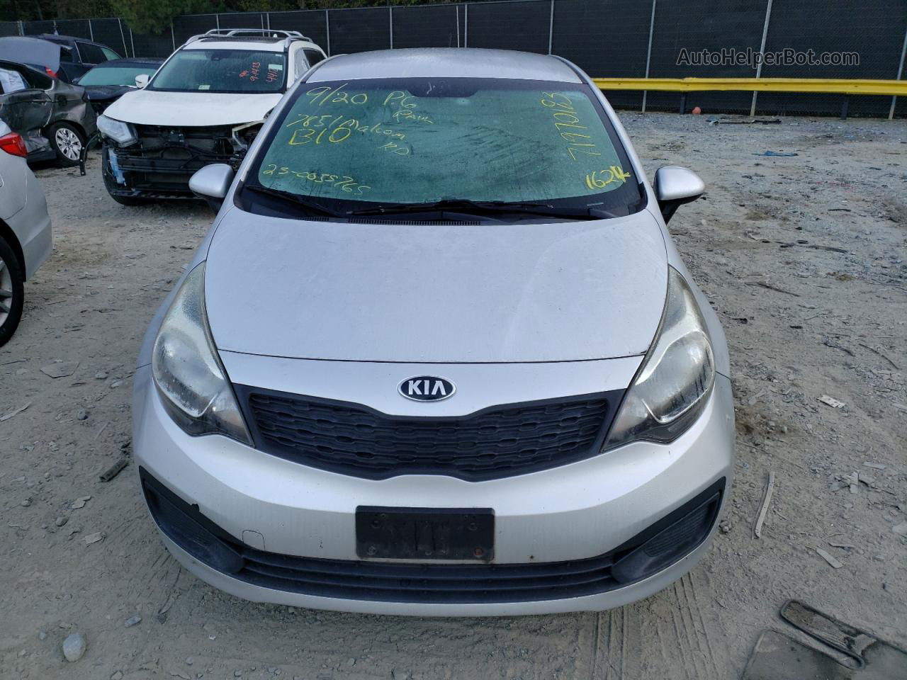 2014 Kia Rio Lx Серебряный vin: KNADM4A34E6401624