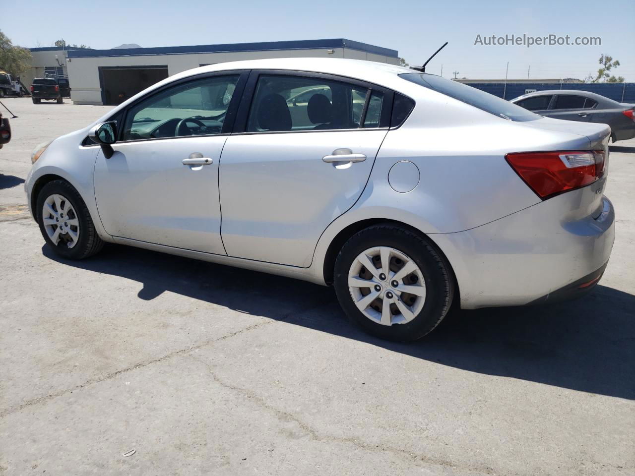 2013 Kia Rio Lx Silver vin: KNADM4A35D6105008