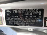 2013 Kia Rio Lx Silver vin: KNADM4A35D6105008