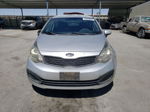 2013 Kia Rio Lx Silver vin: KNADM4A35D6105008