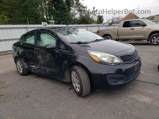 2013 Kia Rio Lx Черный vin: KNADM4A35D6129471