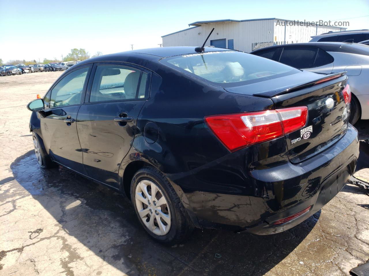 2013 Kia Rio Lx Black vin: KNADM4A35D6281864