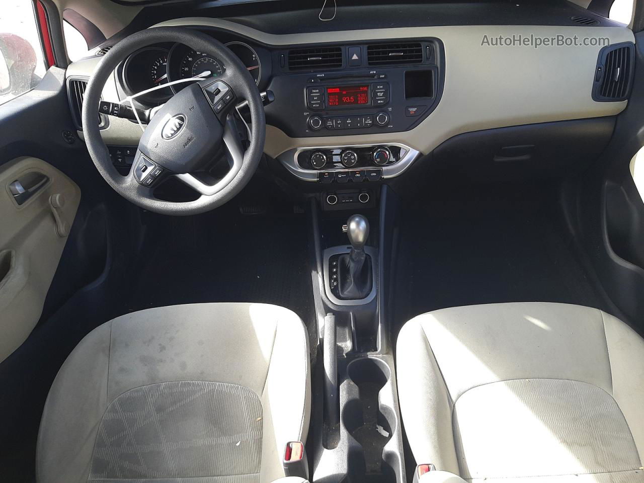 2013 Kia Rio Lx Красный vin: KNADM4A35D6293660