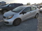 2013 Kia Rio Lx Silver vin: KNADM4A35D6306567