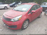 2014 Kia Rio Lx Red vin: KNADM4A35E6323922