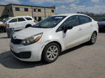 2014 Kia Rio Lx White vin: KNADM4A35E6325248