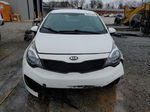 2014 Kia Rio Lx White vin: KNADM4A35E6326786