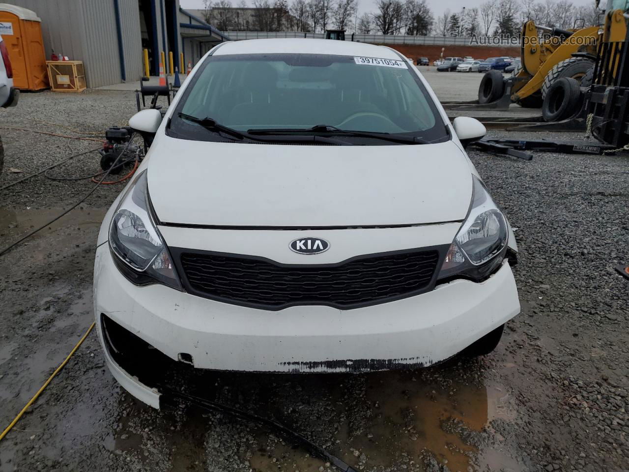 2014 Kia Rio Lx Белый vin: KNADM4A35E6326786