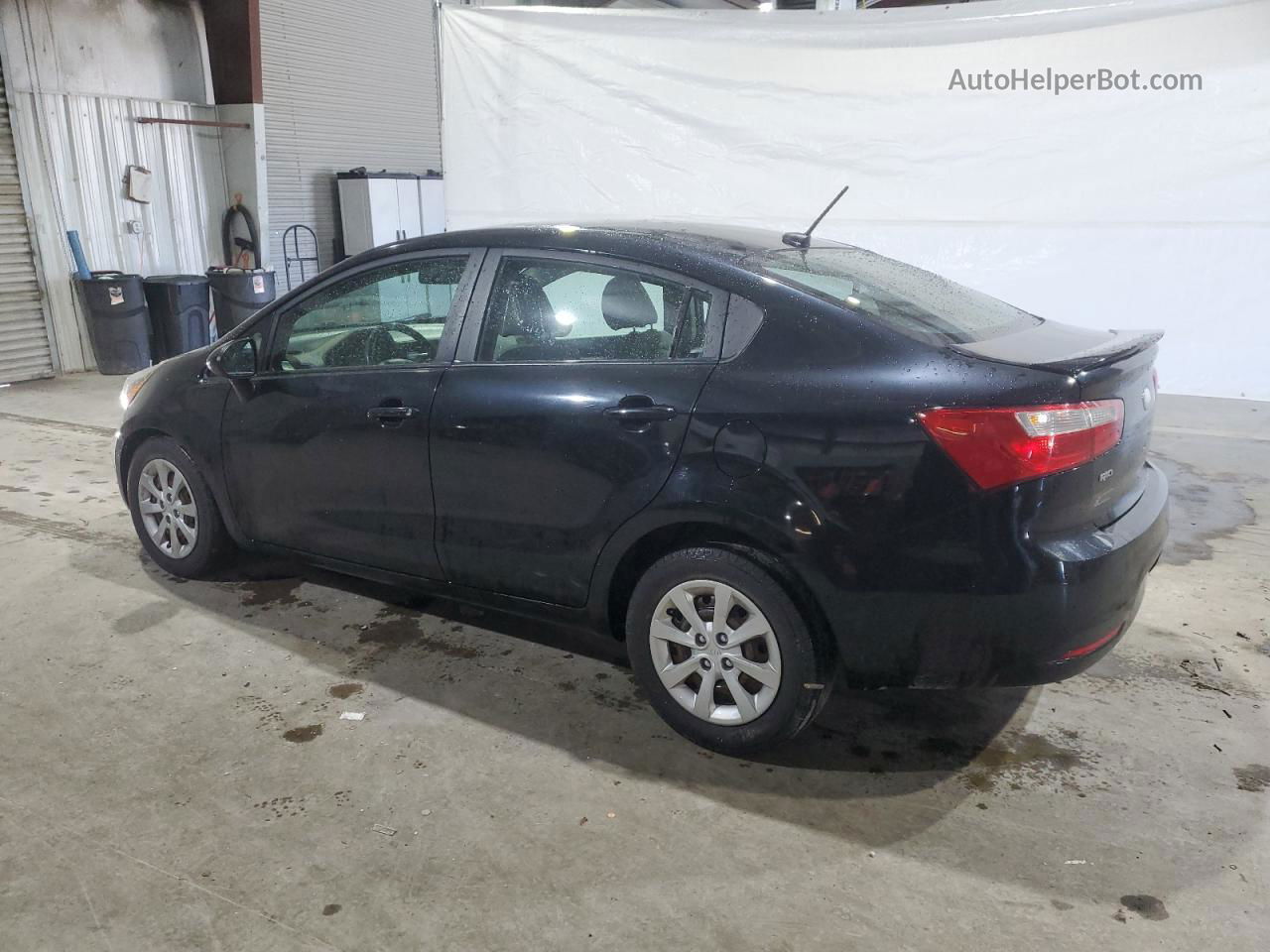 2014 Kia Rio Lx Black vin: KNADM4A35E6337318