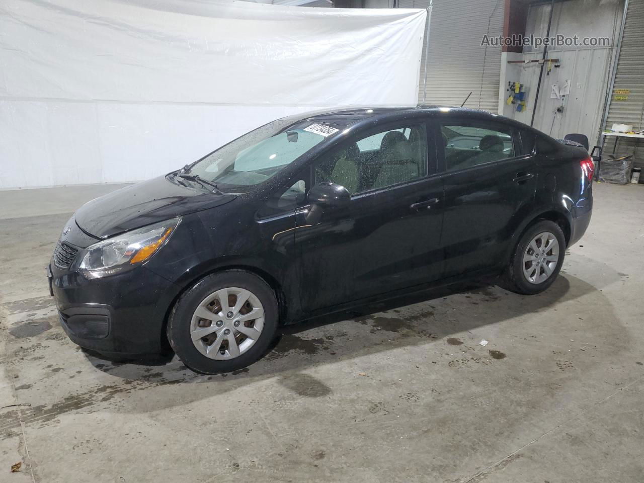 2014 Kia Rio Lx Black vin: KNADM4A35E6337318