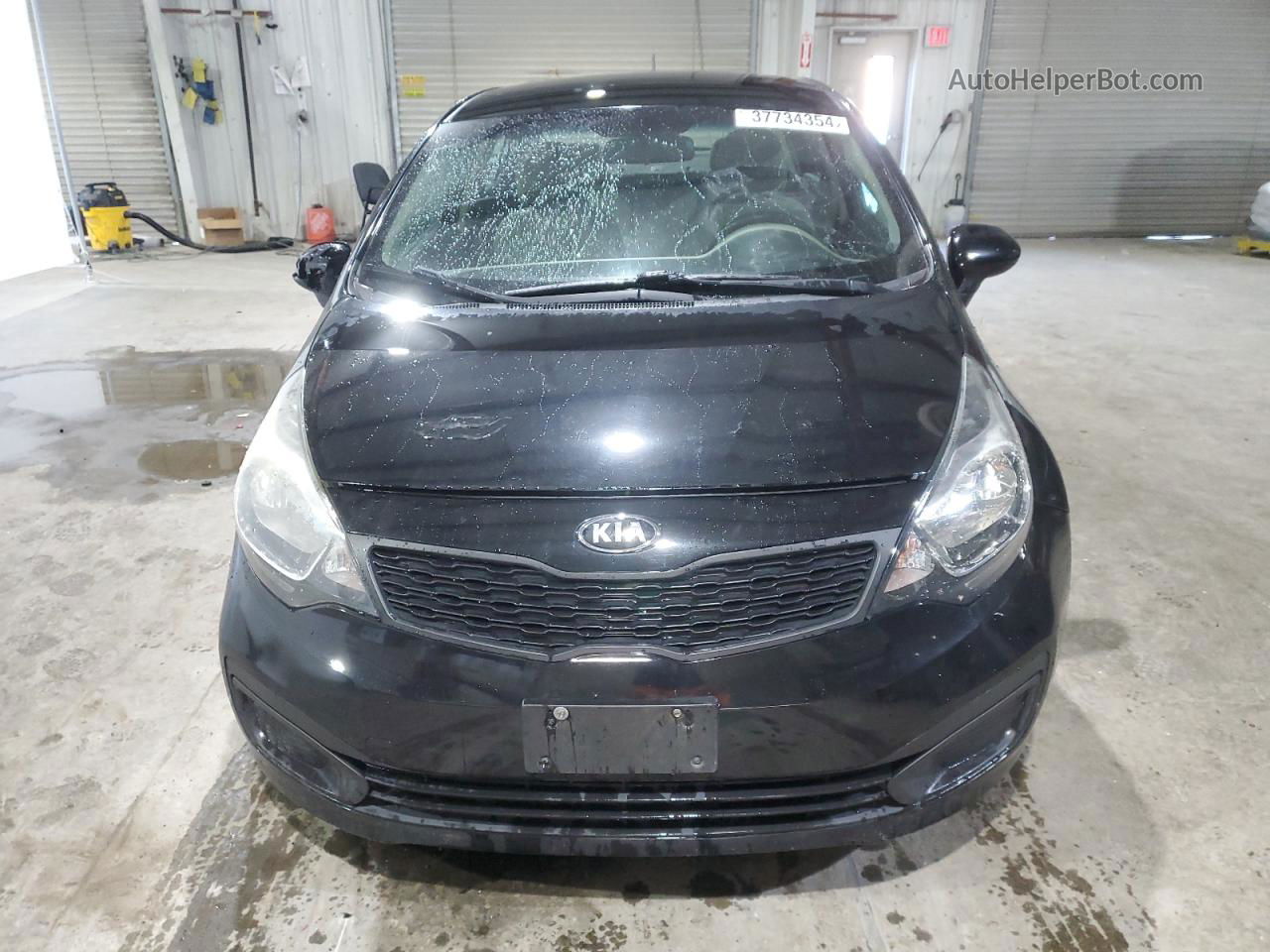 2014 Kia Rio Lx Black vin: KNADM4A35E6337318