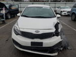 2014 Kia Rio Lx White vin: KNADM4A35E6349596