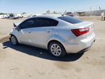 2014 Kia Rio Lx Silver vin: KNADM4A35E6352241