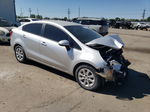 2014 Kia Rio Lx Silver vin: KNADM4A35E6352241