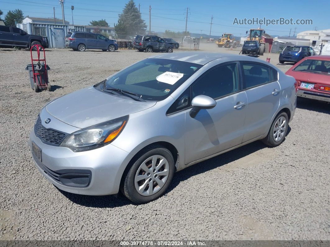 2014 Kia Rio Lx Серебряный vin: KNADM4A35E6364860