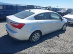 2014 Kia Rio Lx Silver vin: KNADM4A35E6364860