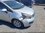 2014 Kia Rio Lx Silver vin: KNADM4A35E6364860