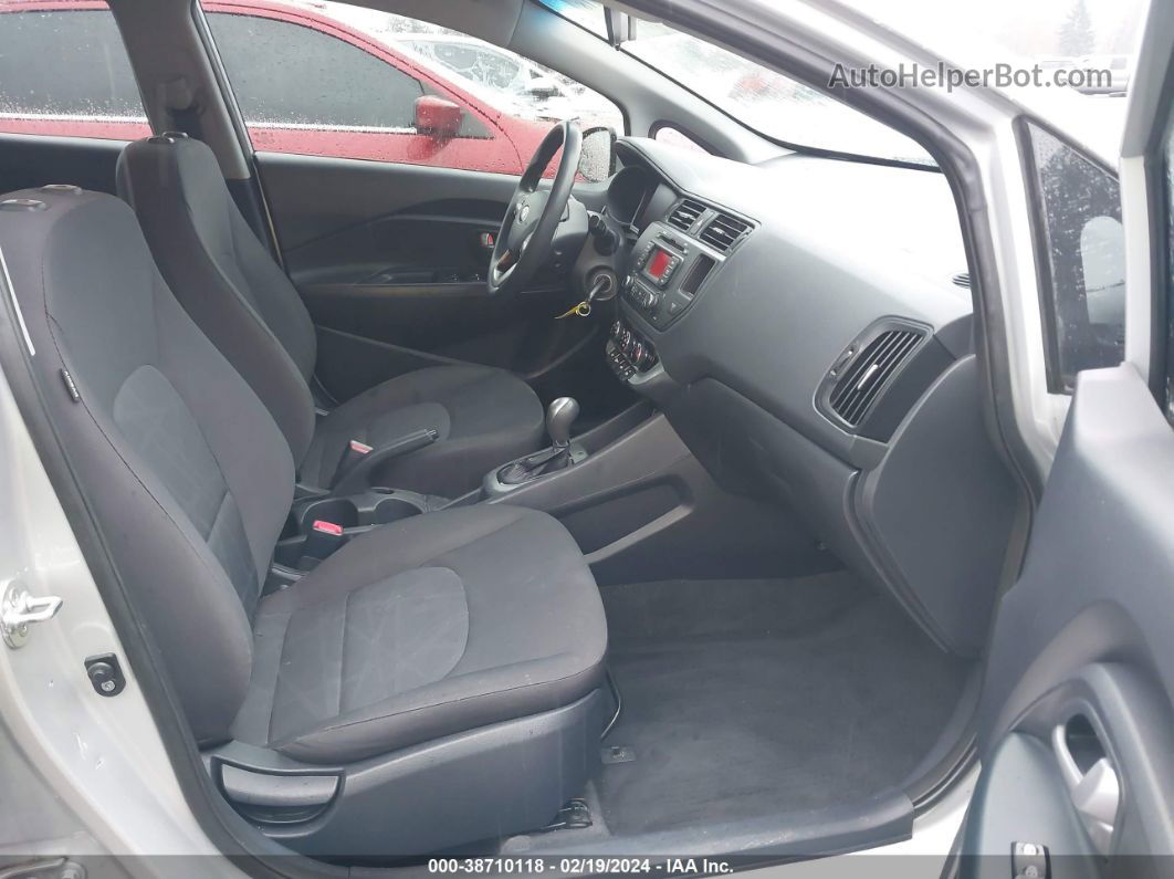 2014 Kia Rio Lx Серебряный vin: KNADM4A35E6364986