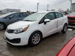 2014 Kia Rio Lx White vin: KNADM4A35E6370173