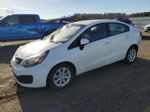 2014 Kia Rio Lx White vin: KNADM4A35E6371758