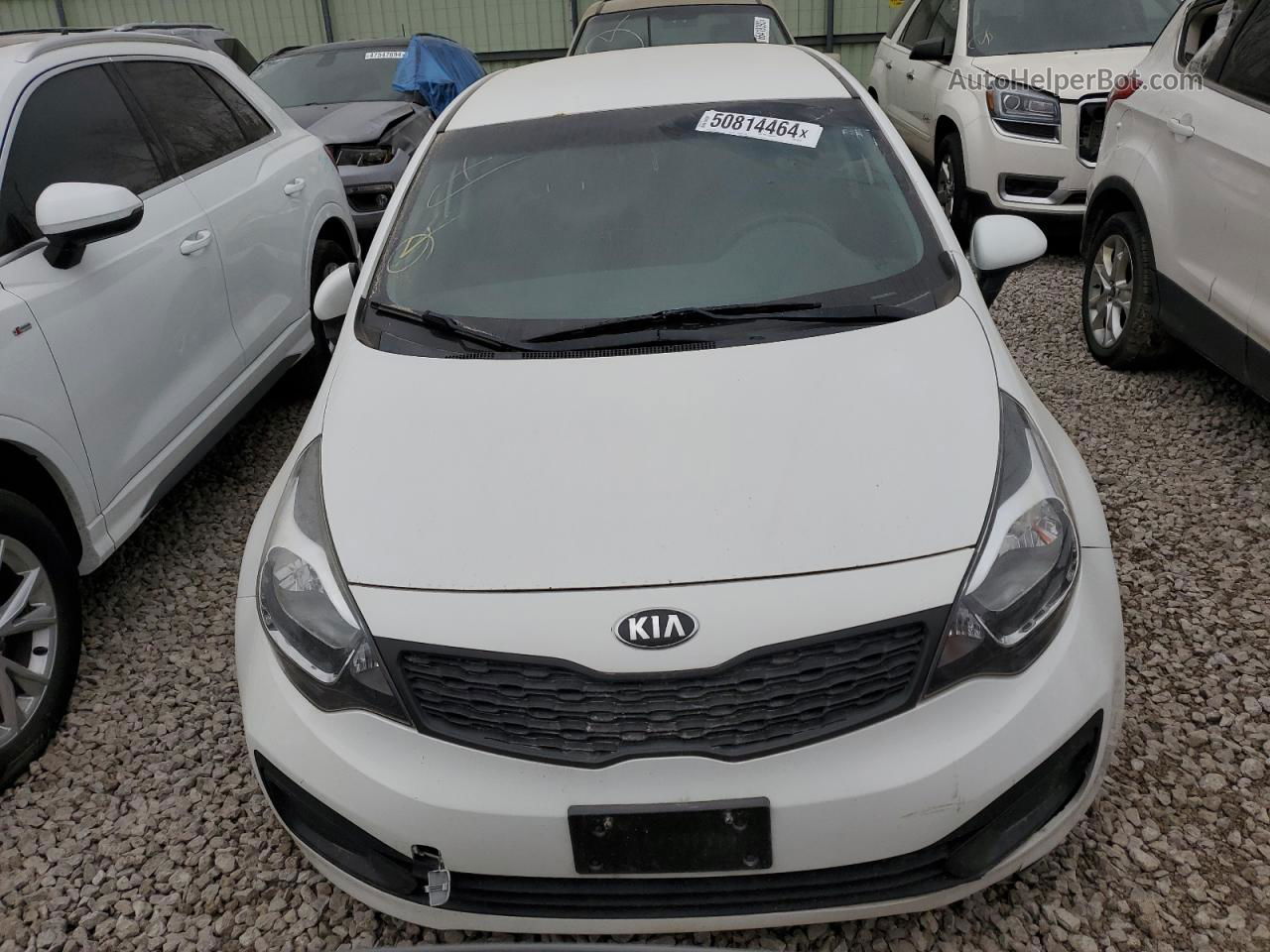 2014 Kia Rio Lx Белый vin: KNADM4A35E6399074