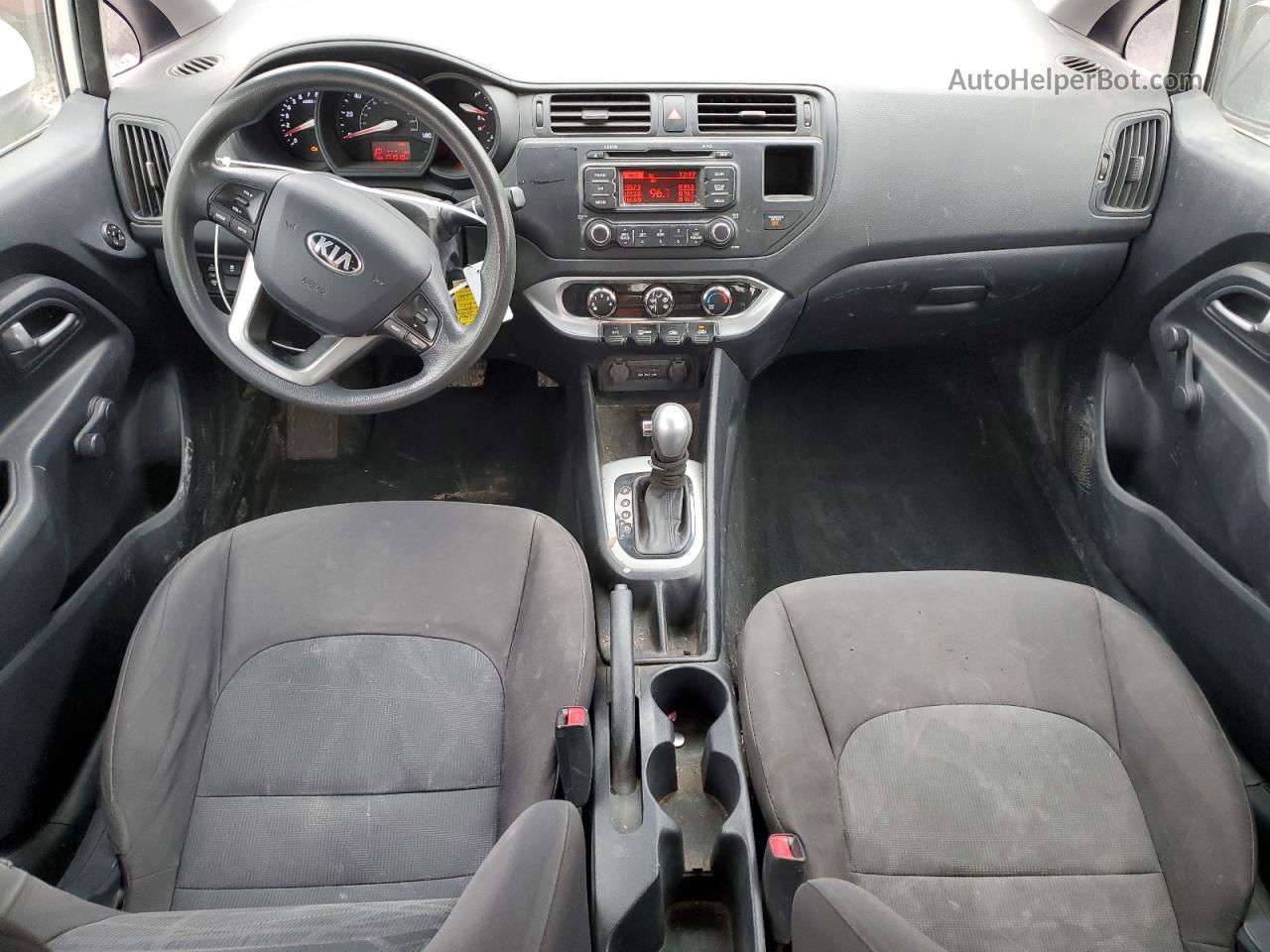 2014 Kia Rio Lx Белый vin: KNADM4A35E6399074