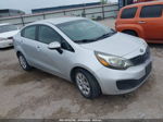 2014 Kia Rio Lx Silver vin: KNADM4A35E6400126