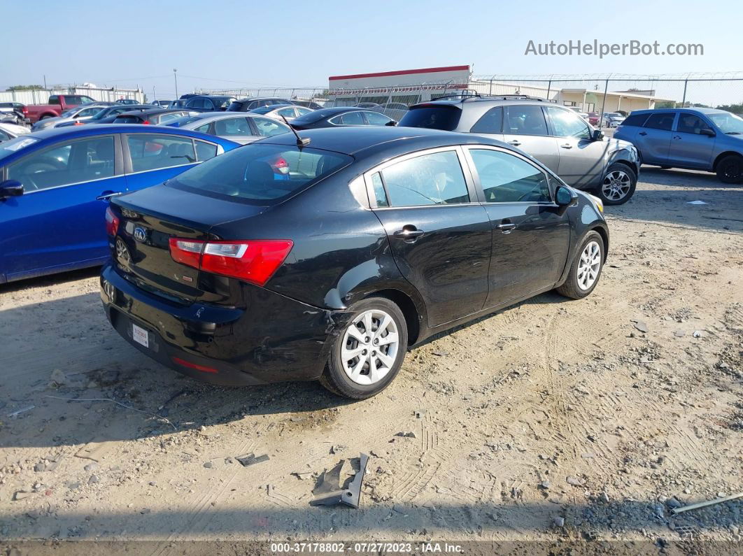 2014 Kia Rio Lx Black vin: KNADM4A35E6418447