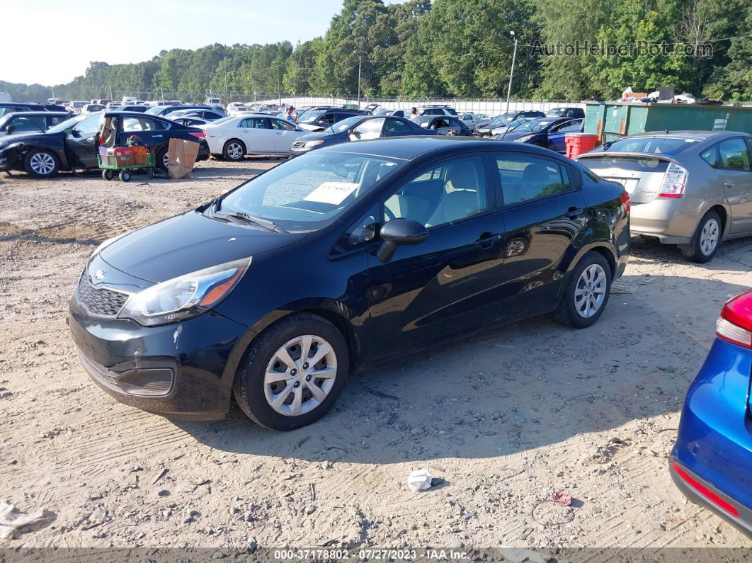 2014 Kia Rio Lx Black vin: KNADM4A35E6418447