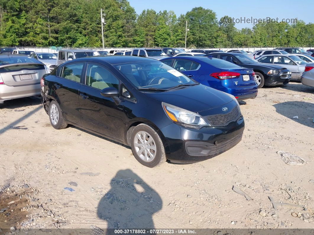 2014 Kia Rio Lx Black vin: KNADM4A35E6418447