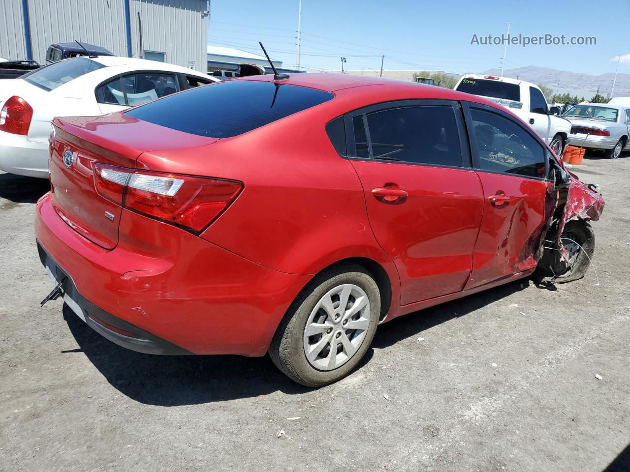 2013 Kia Rio Lx Red vin: KNADM4A36D6131469