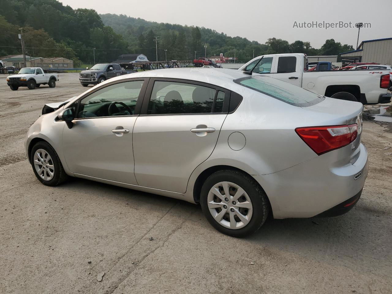 2013 Kia Rio Lx Серебряный vin: KNADM4A36D6135375