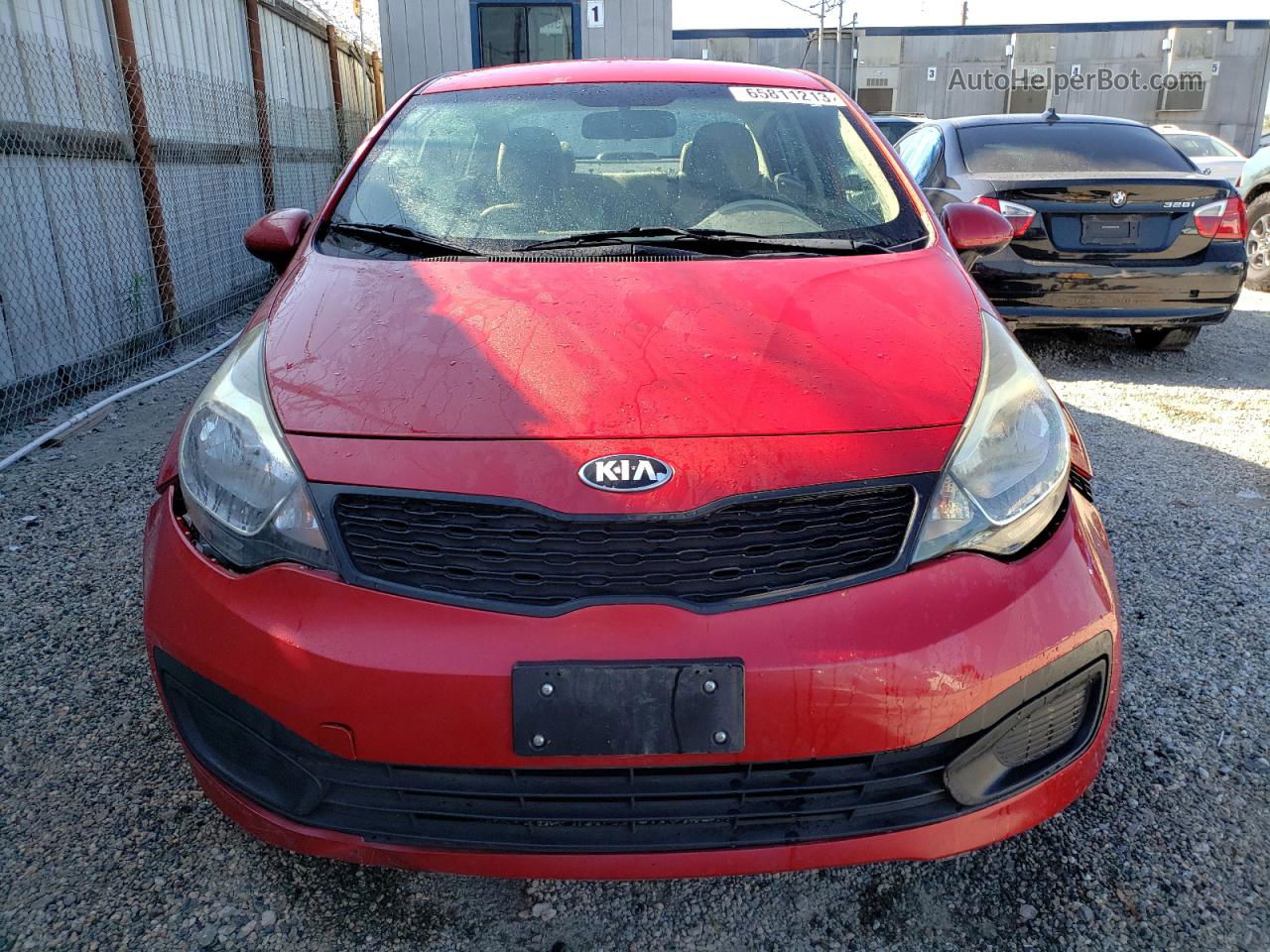 2013 Kia Rio Lx Red vin: KNADM4A36D6240420