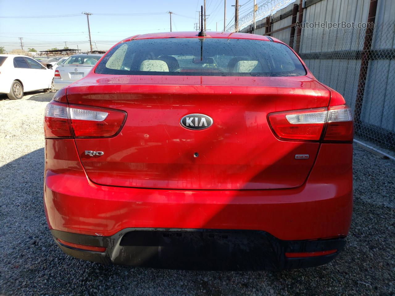 2013 Kia Rio Lx Red vin: KNADM4A36D6240420