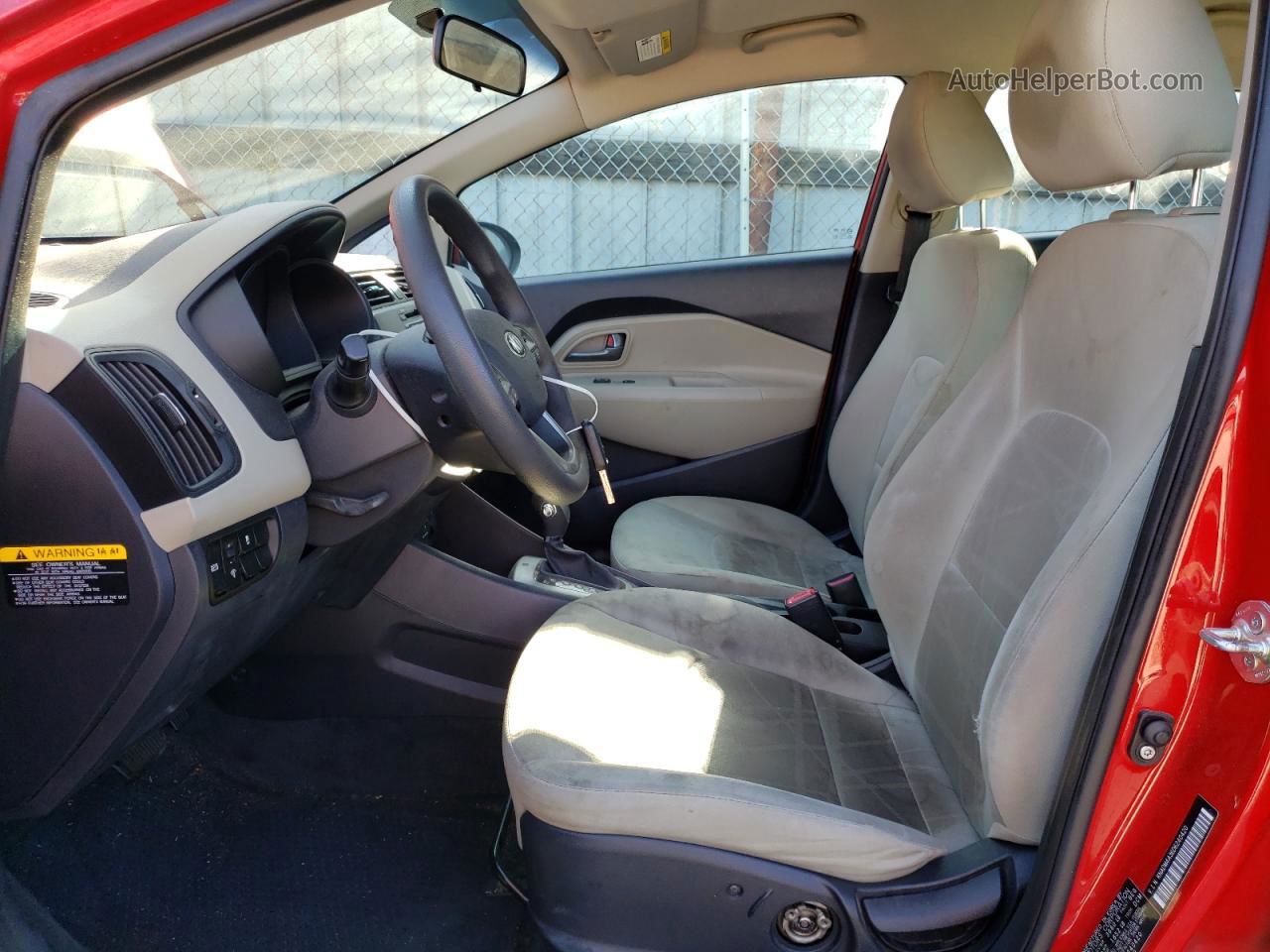 2013 Kia Rio Lx Red vin: KNADM4A36D6240420