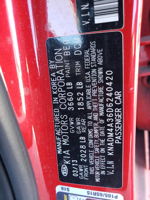 2013 Kia Rio Lx Red vin: KNADM4A36D6240420