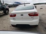 2013 Kia Rio Lx White vin: KNADM4A36D6302298