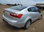 2014 Kia Rio Lx Silver vin: KNADM4A36E6324660